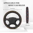 thumbnail image 5 of Haiem Lovely Planet Print Steering Wheel Cover 15 Inches for Women Men, Neoprene Anti-Slip Cute Car Steering Wheel Grip Wrap Car Accessories Protective Case Cover for Vehicle Truck SUV, 5 of 8