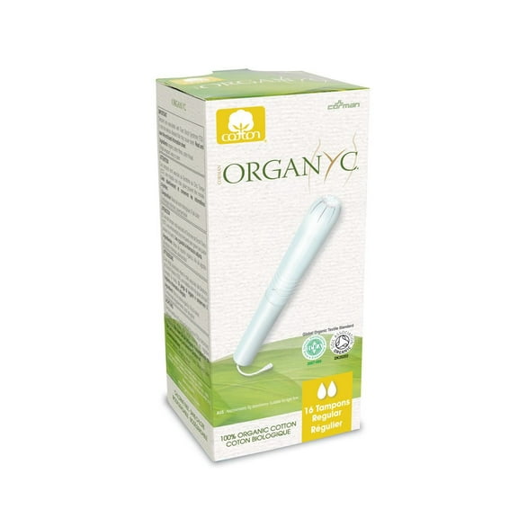 Organyc Organic Cotton Tampons With Cardboard Applicator (Regular) 16 Tampons