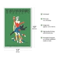 thumbnail image 2 of 1947 World University Games (IX Jeux Universitaires Mondiaux) - Vintage Sports Poster by Paul Colin - Master Art Print (Unframed) 13in x 19in, 2 of 4