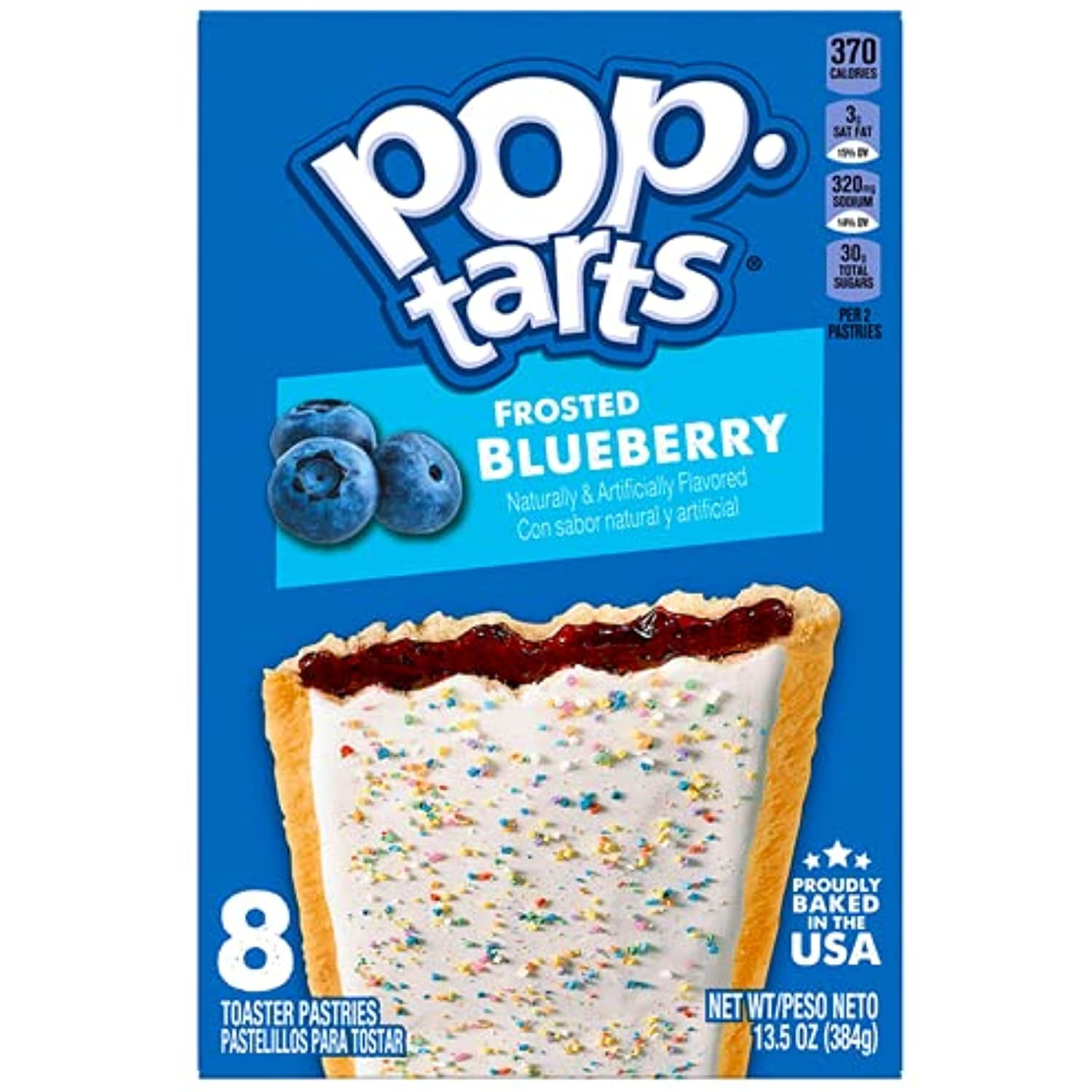 Kelloggs, Pop-Tarts Frosted Blueberry, 8 Count