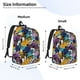 thumbnail image 2 of Balery Retro Panther Mochila Clásica Impresa Básica para Viaje, Mochila Escolar Resistente al Agua, Mochila de Lona con Correas Ajustables-Medium, 2 of 5