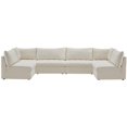 thumbnail image 2 of Meridian Furniture Jacob Sectionnel Modulaire en Velours Crème, 2 of 5