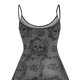 thumbnail image 4 of Vestidos Para Mujer Vestidos Casuales de Talla Grande Cosplay Vestido Retro Estampado Sin Mangas Camisola Mini Vestido Odeerbi ODB151191, 4 of 4