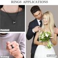 thumbnail image 2 of Guardurnaity 4pcs Stainless Steel Men Rings Dressing Fingers Male Simple Style Accessories Ornament Set Rings Jewelry Decor Hand Ropa, zapatos y accesorios Miscelánea No.2, 2 of 6