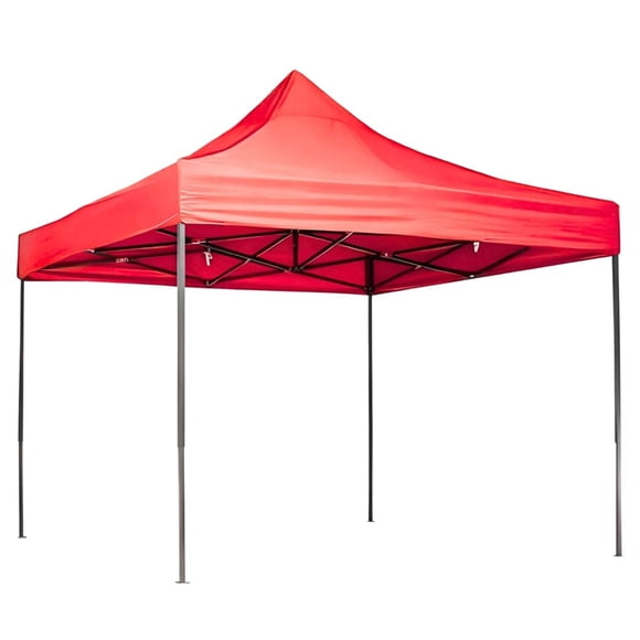 Toldo Carpa Plegable Reforzada sin Paredes 2x2 m Color Rojo
