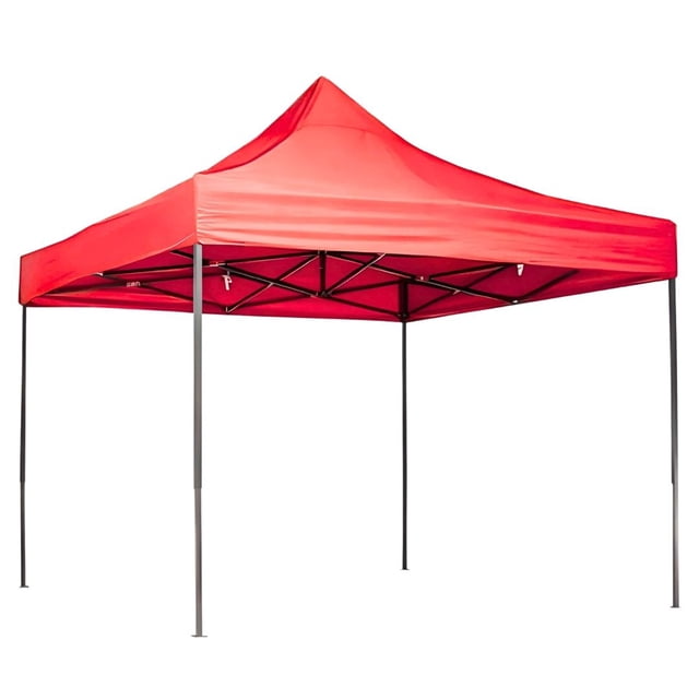 Toldo Carpa Plegable Reforzada sin Paredes 2x2 m Color Rojo