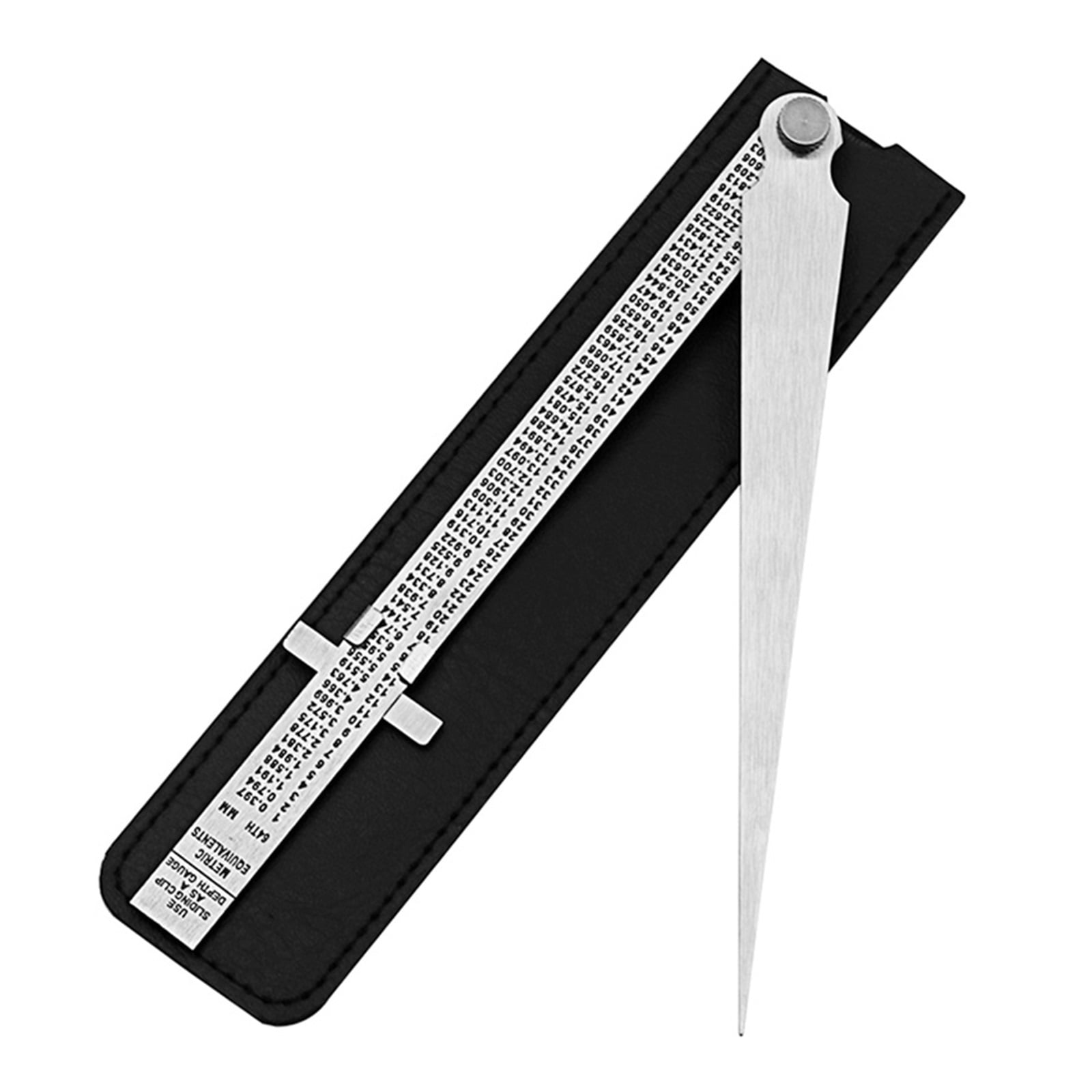 Taper Gauge Depth Gap Ruler Wedge Feeler 1-15mm Stainless Steel Hole Inspection ,Easy to Use