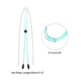 thumbnail image 2 of Uxcell Windproof Hat Strap Clips 31.5"x0.28", Adjustable Hat Strap with Cord Locks for Fishing, Light Green 5 Pack, 2 of 6