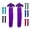 Purple, variant on Majestic Ally Spandex/Elastane Tail Bag for Horses - to Keep The Tail Clean and Protected - Set of 2