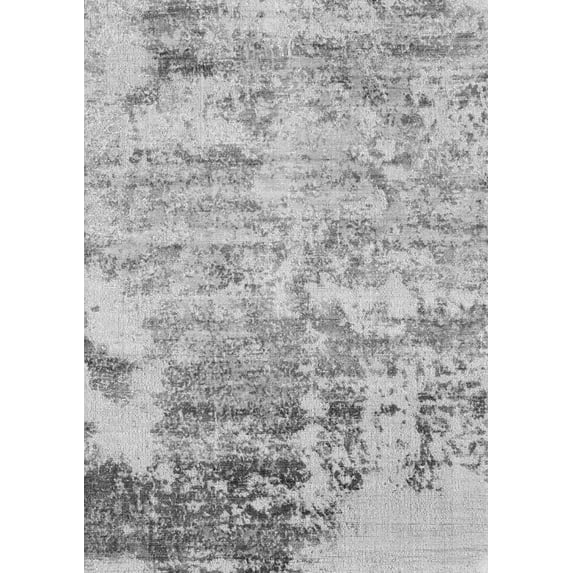 Ahgly Company Indoor Rectangle Oriental Gray Industrial Area Rugs, 4' x 6'