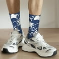 thumbnail image 6 of Xecao USA Colors Stripes1 Pattern Sport Socks for Women and Men Crew Socks Sporty Calf Socks Casual Socks, 6 of 6