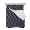 thumbnail image 7 of Navy Blue Geometric Twin Size Down Alternative Comforter, Lightweight Comforter Quilt Bedding Set with Pillow Shams Brown Modern Abstract Art Aesthetics All Seasons Bed Comforter Duvet Insert 68"x86", 7 of 7