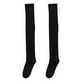 thumbnail image 1 of Thigh High Stocking Thickened Plush Solid Color Stretchy Super Soft Keep Warm Windproof Autumn Winte, 1 of 5