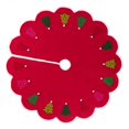 thumbnail image 1 of Falda de árbol de Navidad de 48 pulgadas Falda de árbol colgante de encaje rojo Falda de árbol de Navidad BR  Rojo Verde, 1 of 4