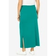 thumbnail image 2 of Woman Within Plus Size Petite Sport Knit Side-Slit Skirt, 2 of 6