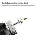 thumbnail image 4 of Ender Aluminum Cooling Block Compatible with  Sprite Extruder and Ender S1/S1 PRO Vermoon V1/V1 PRO 3D Printers Easy to Install, 4 of 5