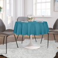 thumbnail image 3 of LAICAIW Round Tablecloth-70 Inch-Water Resistant Spill Proof Washable Polyester Table Cloth Decorative Fabric Table Cover for Dining Table, Buffet Parties and Camping, Teal, 3 of 7