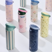 TAL 24oz Stainless Steel 2-in-1 Water Bottle with Straw and Chug Lid, Flowers