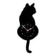 thumbnail image 4 of Relojes de pared con diseño de gatos que mueven la cola, ideales para decorar el hogar, la sala de estar y la habitacin de los niños., 4 of 4