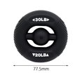 thumbnail image 4 of Fortalecedor de agarre de mano Ejercitador de dedos, Anillos de agarre duraderos, Anillos de silicona de fuerza, Entrenamiento de manos para entrenar Negro 20LB-30LB Sunnimix Fortalecedor de agarre, 4 of 8