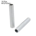 thumbnail image 2 of Unique Bargains 10Pcs M12 Full Threaded Lamp Nipple Pass-Through Pipe Connector 65mm Length, 2 of 2