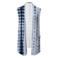 thumbnail image 4 of Lolmot Womens Long Vests Sleeveless Draped Lightweight Print Open Front Cardigan Layering Vest with Side Pockets, 4 of 4