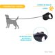 thumbnail image 5 of Correa Retractil 5m Automatica Mascota Mediana Chica Perro negro 6.49 pulg Poli Pets PP-CRPMPK, 5 of 6