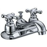 Avalon Kitchen and Bathroom Faucet Cross Handle with Pop-up Chrome