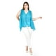 thumbnail image 4 of Blusa sin manga estilo chaleco Roman Fashion / Tallas Extras, 4053 (Azul claro) azul 42, 4 of 5