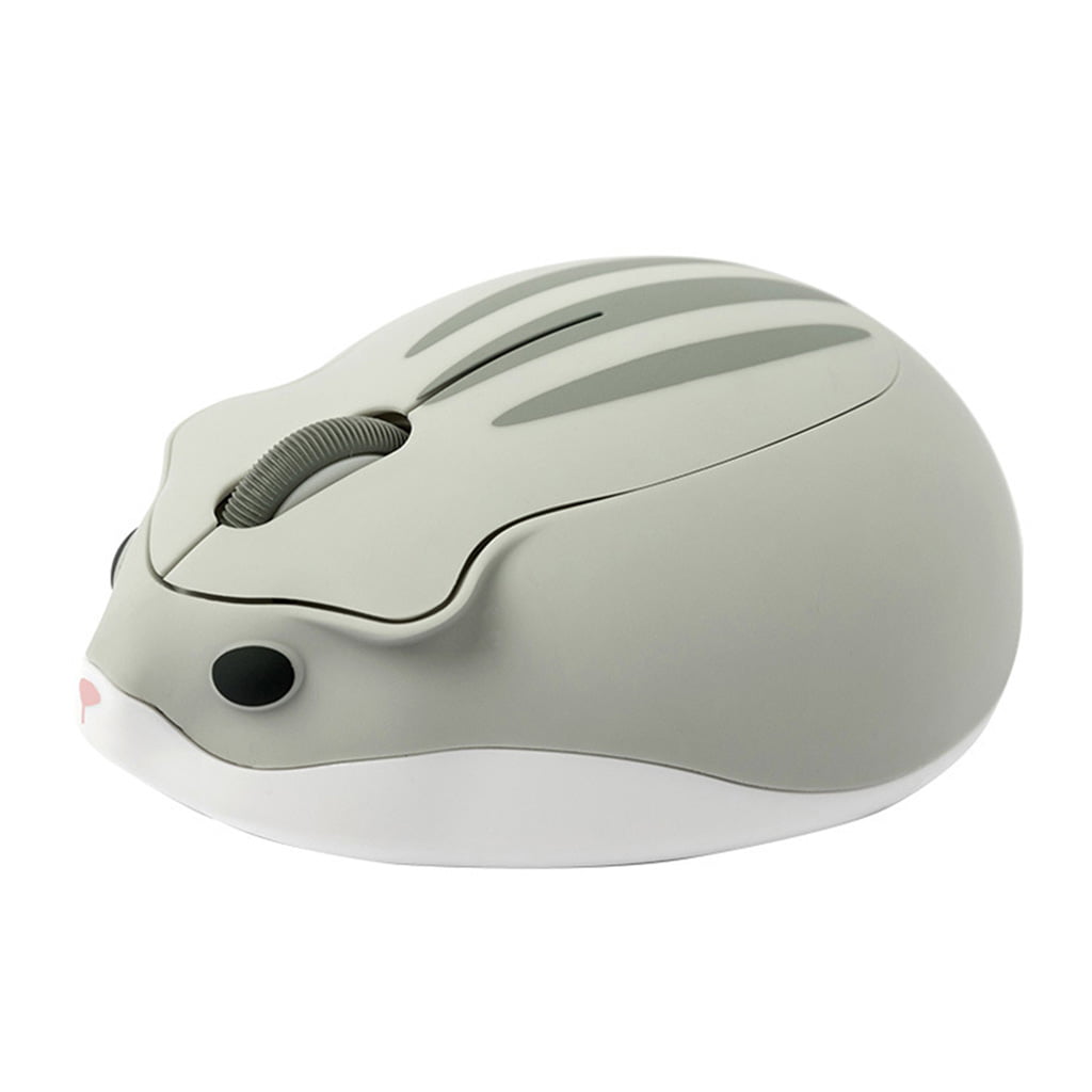 Color : Yellow Mouse There are 7 Colors to Choose from Creative Cute Cartoon Hamster Mini Wireless Mouse Can be Used for Laptop and Desktop Computers 