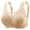 Beige, variant on DJskiyers Breathable Push Up Bras for Women No Underwire Mesh Bra Full Coverage Bralette Liftup Support Bra Comfortable Wireless Bras