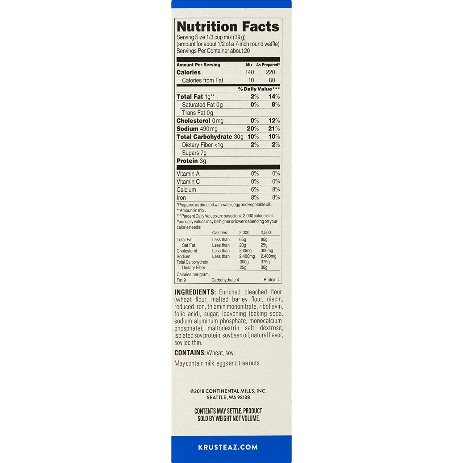 Krusteaz Belgian Waffle Nutrition Facts Besto Blog krusteaz-belgian-waffle-nutrition-facts-besto-blog