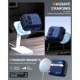 thumbnail image 4 of Comvin for Apple AirPods Pro 3 Case Cover, Magnetic Automatic Secure Lock with Phone Stand & Cleaning Kit, Full Shockproof Case for Airpods Pro 3rd Generation 2025 Compatible with Magsafe, 4 of 8