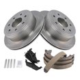 thumbnail image 3 of TRQ Rear Brake Pad & Rotor Kit Brake Pads Brake Rotor Parking Brake Shoe Set Semi-Metallic Fits Select 2009-2011 Ford F-150, 3 of 4