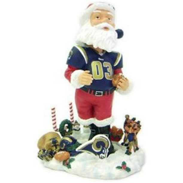 St. Louis Rams Santa Claus à Jamais Collectionne Bobblehead