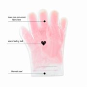 WAXKISS Grapefruit flavor Intensive Moisturizing Paraffin Hand Masks - Reusable 1-Pair Spa Gloves for Instant Softness & Hydration