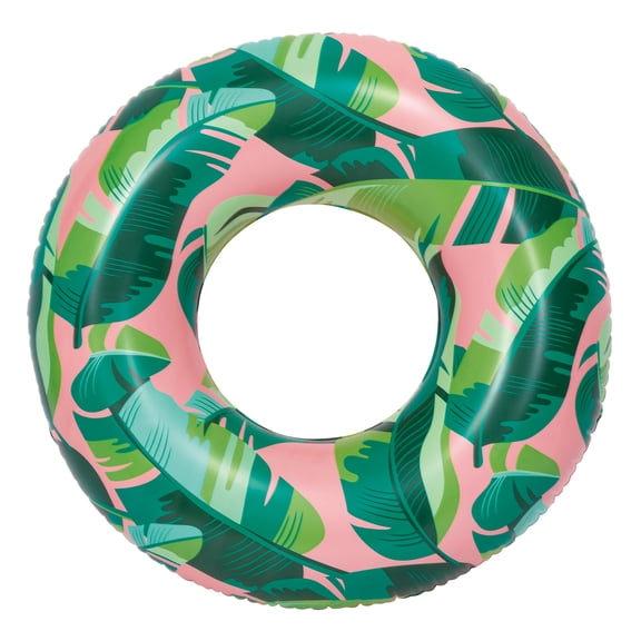 Bluescape Pink Tropical Inflatable Swim Tube Pool Float, Age 9 , Unisex