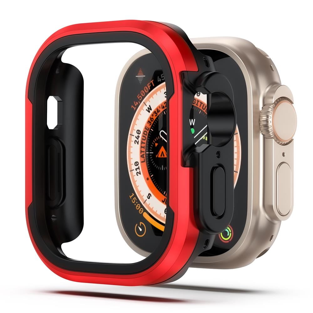 Leixiuer Metal Case For Apple Watch Ultra 49mm 45mm 41mm 44mm 40mm For Women Men Accessories Shockproof Protector Tpu Bumper Tempered Cover For Iwatc