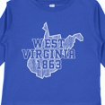 thumbnail image 4 of Inktastic West Virginia 1863 Boys or Girls Long Sleeve Toddler T-Shirt, 4 of 5