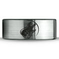 thumbnail image 2 of Tungsten Musician Electric Guitar Band Ring 8mm Men Women Comfort Fit Brushed Gray Flat Cut Black Polished, 2 of 4