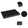 thumbnail image 2 of Unique Bargains Velvet Jewelry Boxes Organizer Trays with Removable Dividers for Drawers Black 12 Grid Tray, 2 of 7