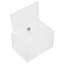 ROSENICE Office Donation Box Transparent Home Decoration 1Pack 6.3x4.7in