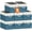 White & Blue, variant on Storage Bins [2-Pack], Foldable Storage Baskets for Organizing Toys, Books, Shelves, Closet, Large Storage Box with Rope Handles, Sturdy Organizer Bins,Clover Grey