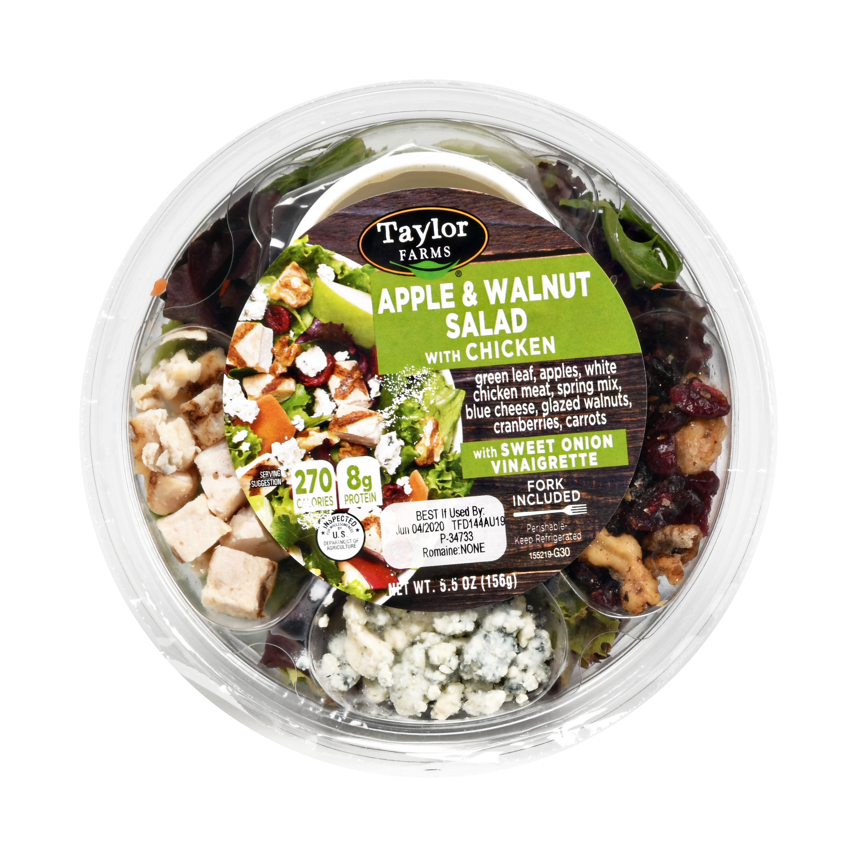 Taylor Farms Apple & Walnut Salad with Chicken, 5.5 oz