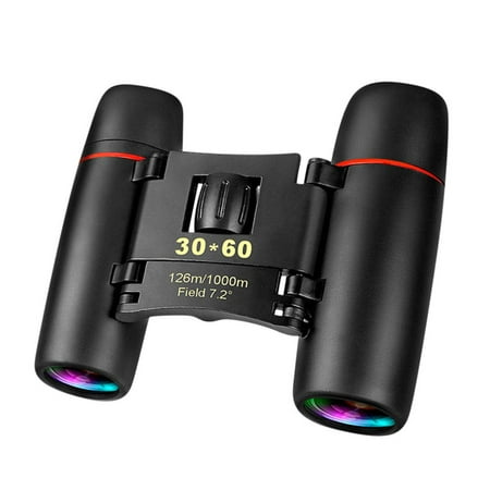 Lindbes 30x60 Compact Binoculars For Kids And Adults Portable Pocket Foldable Binoculars For Bird Watching Mountaineering Outdoor Hunting