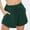 Green women's high waisted shorts with pockets a1, variant on Cagogo Women's High Waisted Shorts with Pockets Solid Casual Lounge Shorts Loose Regular Fit Summer Beach Travel Trousers, Khaki S