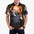 thumbnail image 2 of Lsque Chucky Pattern Golf Shirts for Men Dry Fit Print Moisture Wicking Performance Short Sleeve Polo Shirt-XX-Large, 2 of 7