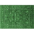 thumbnail image 1 of Ahgly Company Machine Washable Indoor Rectangle Oriental Emerald Green Industrial Area Rugs, 5' x 8', 1 of 4