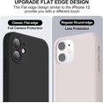thumbnail image 3 of CRKMGS-Compatible with iPhone 11 Case, Upgraded Liquid Silicone with [Flat Edges] [Camera Protection] [Soft Anti-Scratch Microfiber Lining] Phone Case for iPhone 11 6.1 inch - Black, 3 of 4