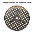 thumbnail image 4 of M optimized 23.6" Round Patio Bistro Table Outdoor Dining Coffee Table with 2" Umbrella Hole, Cast Aluminum Side/End Table for Patio Balcony Backyard Lawn Garden Porch, 4 of 9